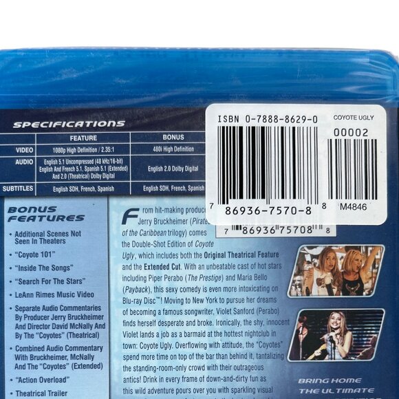Coyote Ugly (Blu-ray Disc, 2008, Double Shot Edition) - Picture 6 of 8